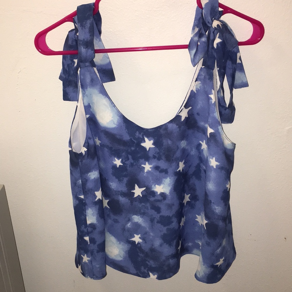 Buddy Love star tie tank top